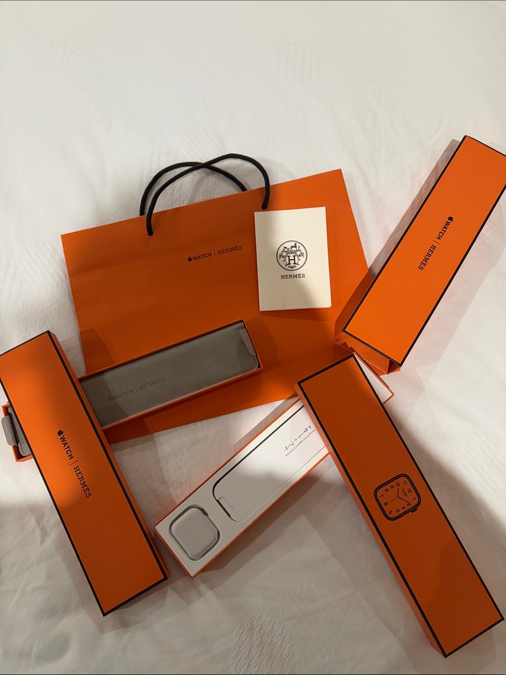 Hermes Orange Watch Packaging Set - Orange